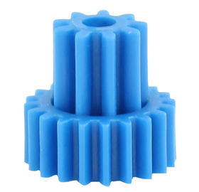 Double Gears High Precision Gears Of Plastic Gear Moulding In Blue Color